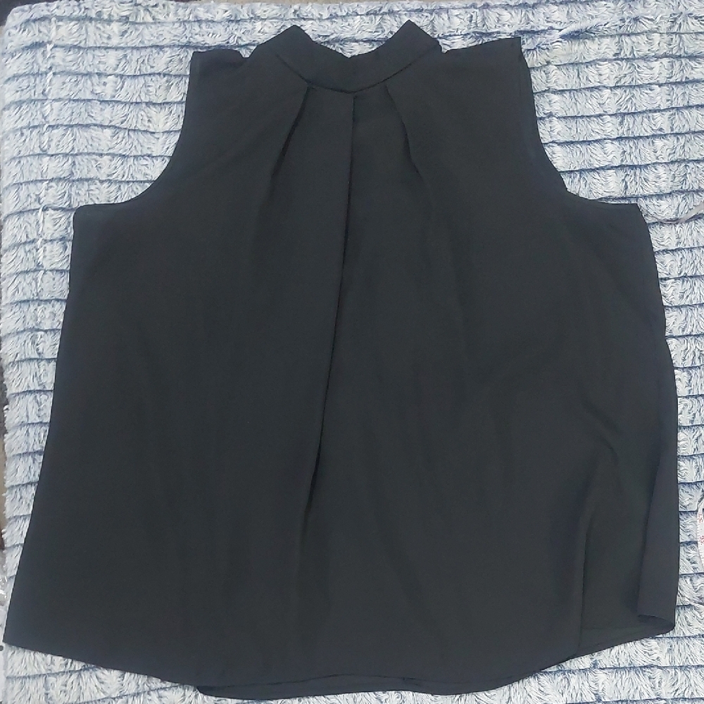 Ashley Stewart Sleeveless Black Tunic 22/24โ